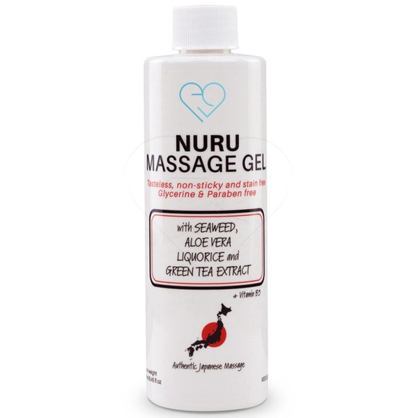 Nuru Massage Gel 8.45 oz with Aloe Vera, Seaweed, Liquorice, Green Tea & B5