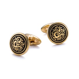 Dragon Cufflinks for Men, Norse Viking Dragon Cufflinks, Celtic Dragon Totem Enamel Cuff Links, Dragon Shirt Tuxedo Cufflinks, Punk Animal Cufflinks French Cufflinks, Best Man Wedding Cufflinks Gifts