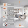 Microfiber Flat Wet-Dry Mop with 51" Adjustable Stainless Steel Handle,
