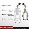 Nilight 25 Feet 4 Way Trailer Wire Extension Cable 14