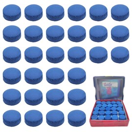 klahh 50Pcs 10mm Cue Tips Pool Cue Tips Snooker Cue Tips Replacement Blue Snooker Tips for Pool Cues and Snooker