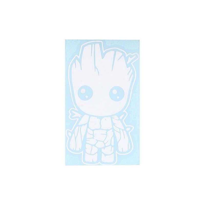 Baby Groot Guardians of The Galaxy - White Vinyl Decal
