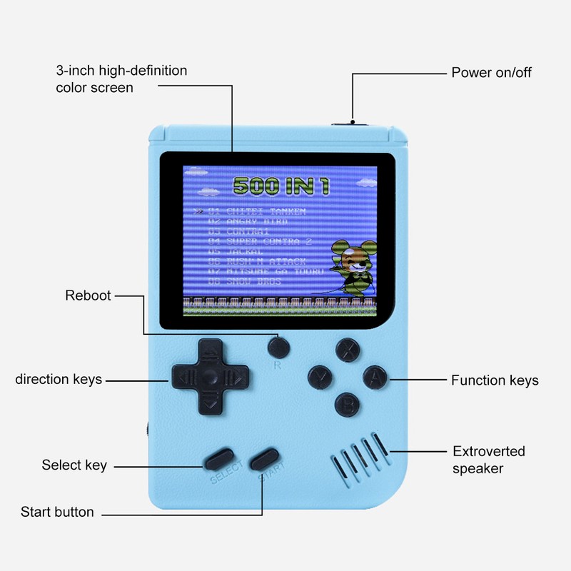 Retro Game Machine Handheld Game Console Nostalgic Mini Recreational Machine