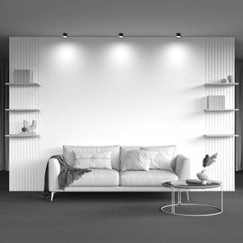 MAYTONI DECORATIVE LIGHTING Ceiling Spotlight Hoop Black IP 20 GX53 Aluminium and Plastic for Living Room, Kitchen, Bedroom, Dining Room, Office