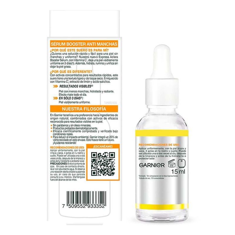 Sérum Garnier SkinActive Express Aclara Vitamina C 15ml