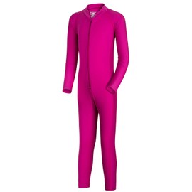 Nozone Stinger - Bañador protector solar para niños (UPF 50+), Fucsia, 6