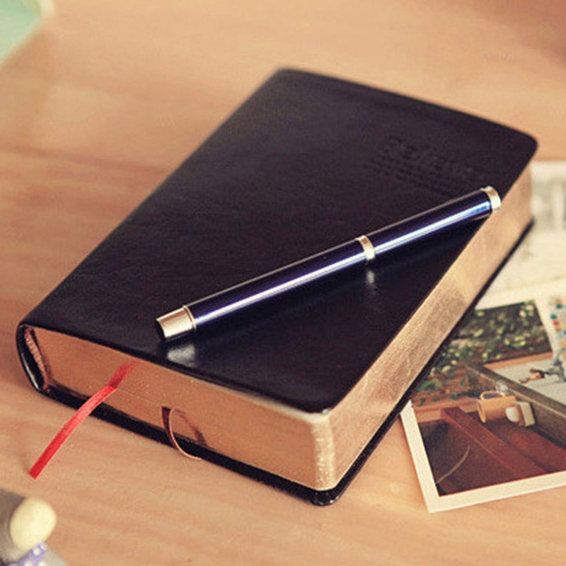 Soft Faux Leather Thick 640 Pages Blank Notebook A5 Daily