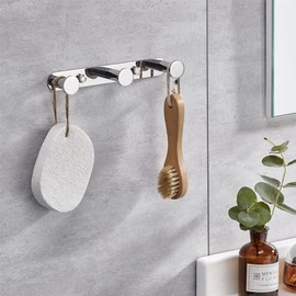 LOLYPOT Towel Hook, Bathrobe Hook, Wall Hook, Clothes Hook, 304 Stainless Steel, Wall Mount, Towel Holder, Bathroom and Kitchen Door Hook