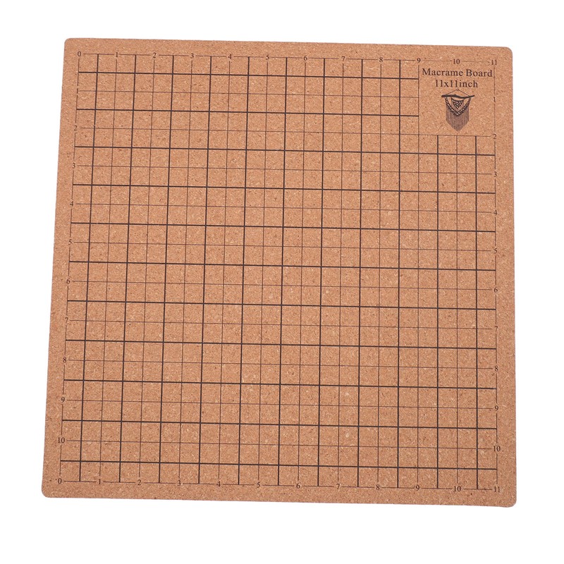 Macrame Board 11.8x11.8inch Reusable Grids Double Sided Macrame Braiding Board