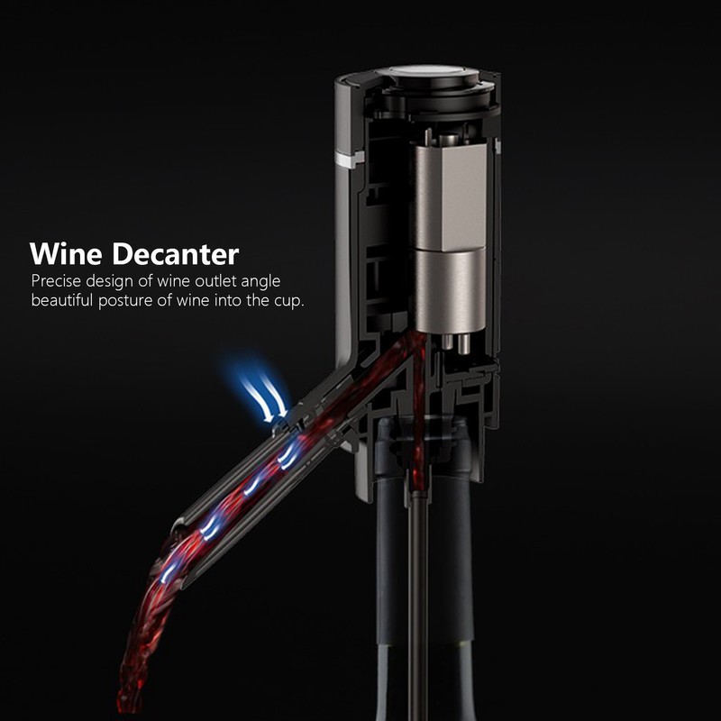 Electric Wine Pourer Fast Intelligent Wine Aerator Decanter Dispenser for