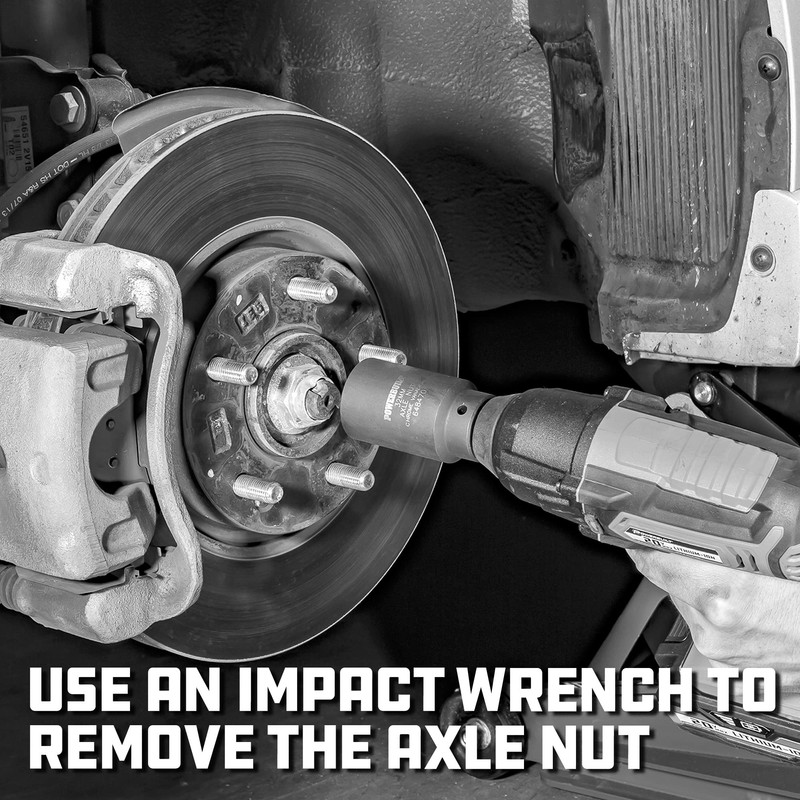 Powerbuilt 1/2-inch Drive Axle Nut Socket, 36mm 6 Point Extra