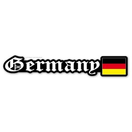 Own The Ave Inc. Germany German Euro Flag Car Truck Laptop Vinyl Sticker Decal Model-764