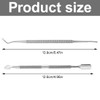 2 PCS Nagelhautschieber, Edelstahl Cuticle Pusher, 2 in 1 Profi