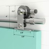 TSMST 6FT Sliding Barn Door Hardware Kit, Top Mount Stainless