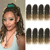 Bileaf 8 Packs Pre-twisted Passion Twist Crochet Hair for Crochet