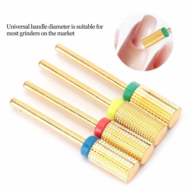 4pcs Nail Art Manicure Drill Bits Electric Grinding Machine Tool