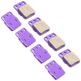 OCPTY Carbon Fiber Brake Pads Front and Rear FA84 Fits for Arctic-Cat 400 2004-2008 4 pairs brake pads