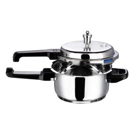 Vinod V-3L Stainless Steel Sandwich Bottom Pressure Cooker, 3-Liter