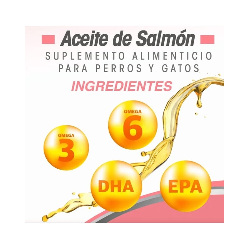 Aceite De Salmón Omega 3 Y 6 Para Perros Y