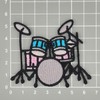 Embroidered Drums Sew-On Patch for Ironing or Sew On Rock