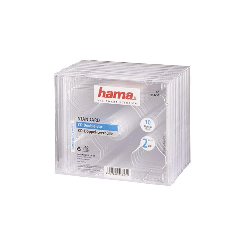 Hama CD Double Blank Case (10 Pack Standard) CD Case