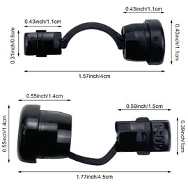 60PCS Round Strain Relief Cord Connector, Electric Cable Protection Cord Buckle Electric Cable Protector Buckle for Electrified Railways Power Network Wire 6N-4 4N-4