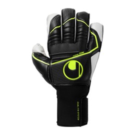 uhlsport Absolutgrip Flex Frame Carbon Football Goalkeeper Gloves for Men and Boys - Maximum Finger Stabilisation and Grip for All Weather Conditions
