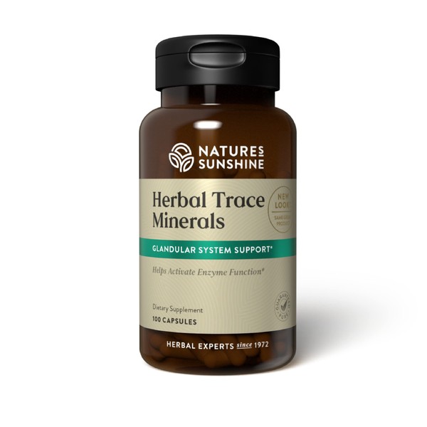 Nature's Sunshine Herbal Trace Minerals, 100 Capsules | Provide Nutrients