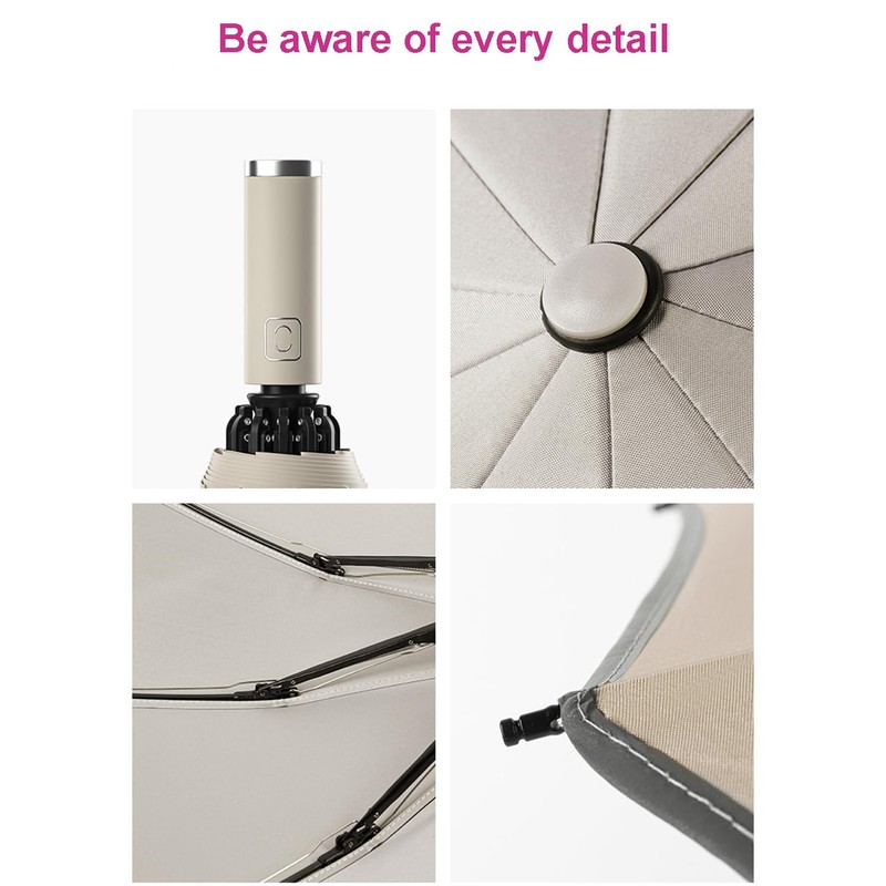 LCY Automatic Inverted Compact Folding Anti-UV Parasol Umbrella Large Windproof