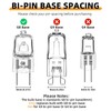 Blakapoo G8 Halogen Light Bulb 120V 20W G8 Base Bi-Pin