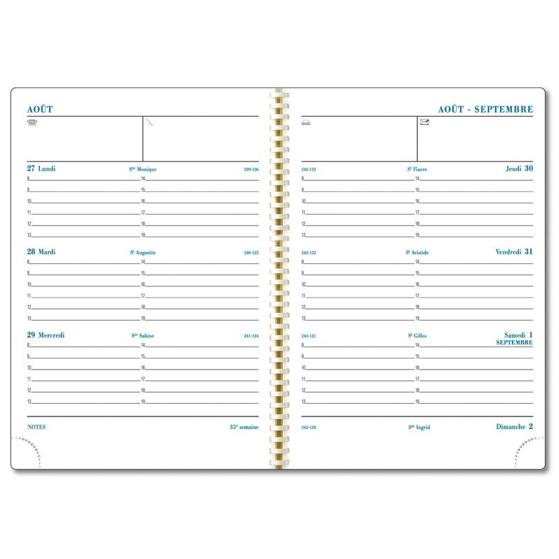 Exacompta – 1 Week to View Diary Paper Sad To
