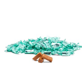 Turquoise Individually Wrapped Caramels - 2 Pound Bag