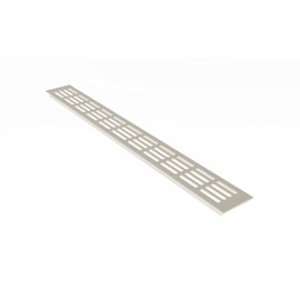 MS Fittings® Aluminum Ventilation Grille bar, Sheet Heating Cover, 60 mm x 200 mm, Different Colors (White-RAL 9010)