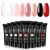Poly Nail Gel Set, 8 Color Nude Classic, 0.34oz Per