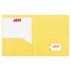 JAM PAPER Heavy Duty Plastic 2 Pocket School Folders -