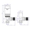 Thermostatic Radiator Valve Angled TRV White – Style