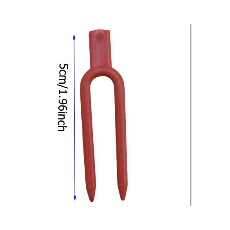 100pcs Plastic Gardening Plant pin Strawberry Support Clips Watermelon Fork