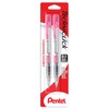 Pentel PD105BP2-P Lapicero Techniclick, Rosa, Blíster 2 piezas, 0.5 mm