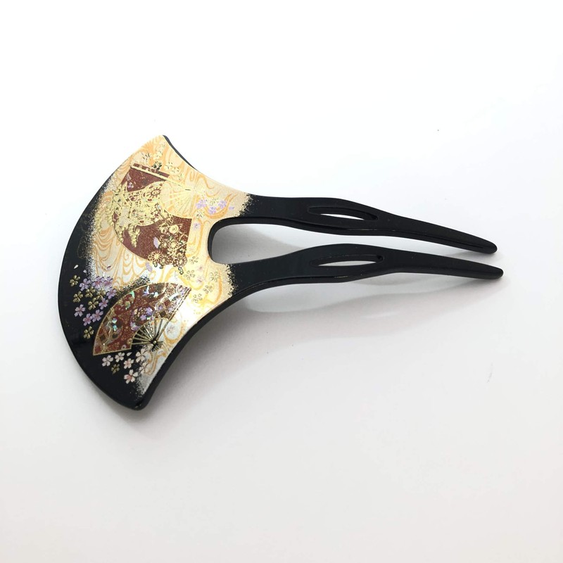 Maeju Lacquerware Lacquer Art Hairpin Kyoto Elegance (B) 4X-137