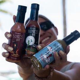 Bones Guy, Secret Sauce, Hot Sauce (5oz), Jalapeno Pepper Sauce, Unique Blend Gourmet Sauce, Perfect for Burgers, Sandwiches, and Dipping