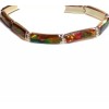 Raphaellos.net Fire Opal Tennis Bracelet Black Fire Opal 950 Sterling