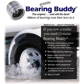 Bearing Buddy Chrome Bearing Protectors (1.980) With Bras - Pair
