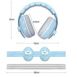 HVIERO 2 in 1 Ear Protection Baby Adjustable Noise Protection Headphones Children with Noise Cancellation, Earmuffs Baby for up to 48 Months Headphones Noise Protection