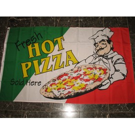 3x5 Fresh Hot Pizza Flag G W R Italy Italian 3'x5' Flag New Business Banner
