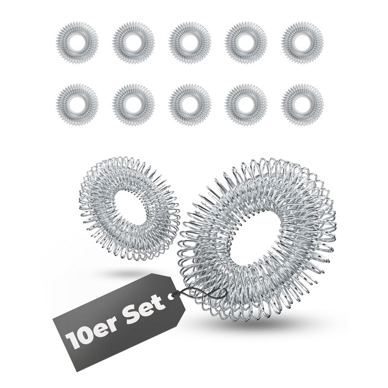 NEOLYMP Acupressure Ring Set of 10 – Anti-Stress Finger Massage