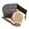 Engraved Pocket Compass with Leather Case – Inspirational Quote &