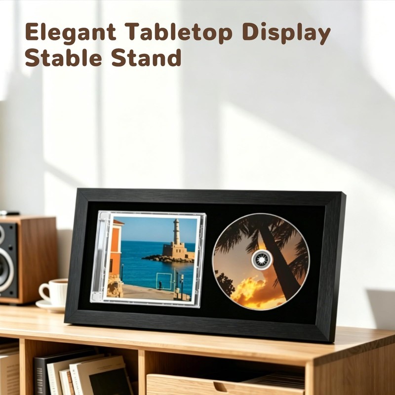 Could Spark CD Frame Display Case-14.2" x 7.9"Black Style with