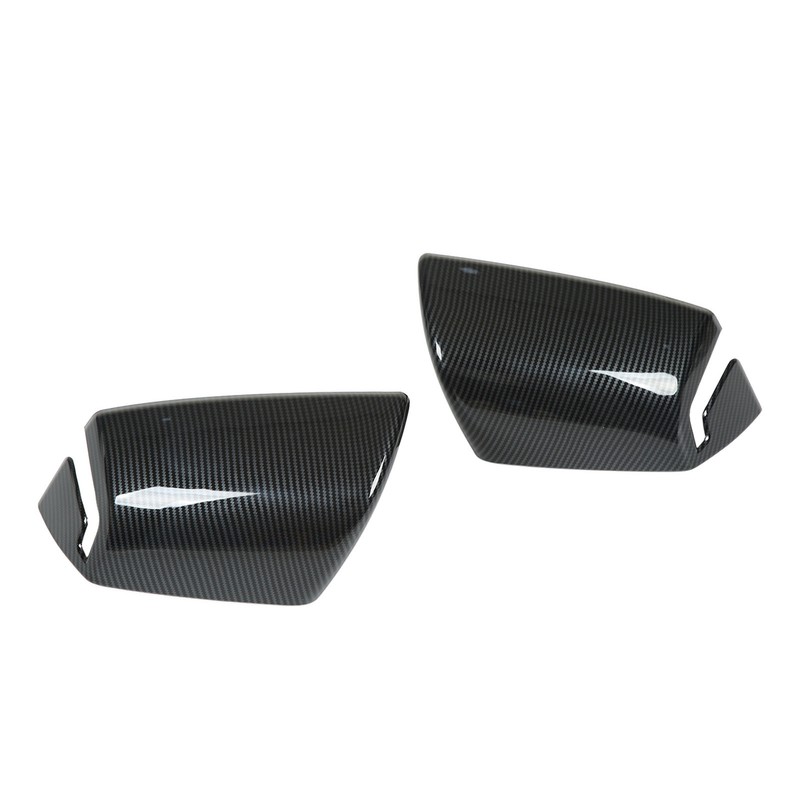 2pcs Side Mirror Cover Carbon Fiber Color Wing Mirror Cap