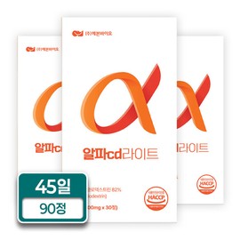 Yebon Bio Alpha CD Light Alphacyclodextrin 600mg / 예본바이오 알파cd 라이트 알파시클로덱스트린 600mg X 30정(3박스) 가벼운 내일을 시작하세요