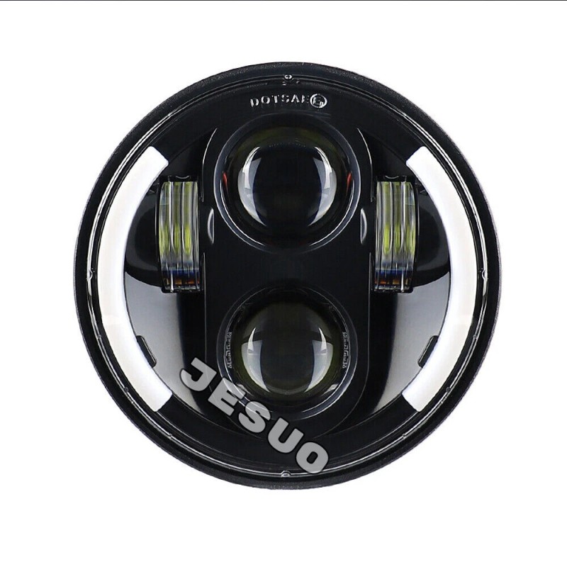 JESUO 4PCS DOT 5 3/4" 5.75 LED Headlights HI/LO DRL